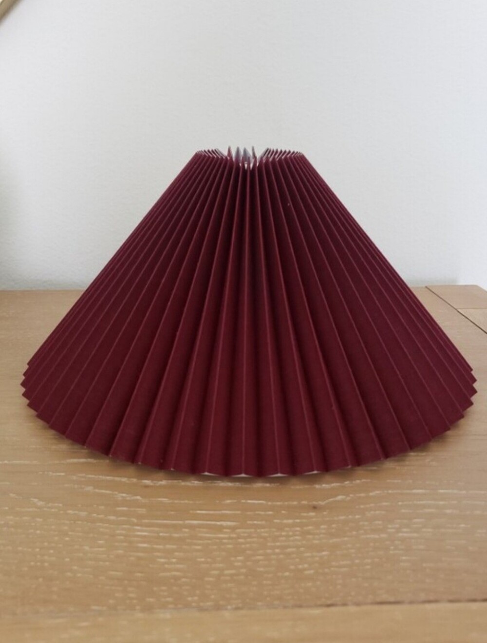 NEW Pleated Burgundy Lamp Shade